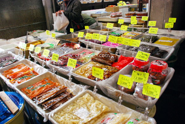 Pickles @ Tsukiji Market, Tokyo